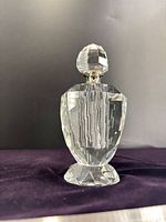 Full view perfume bottle with stopper in place