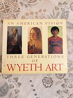Front cover of Wyeth art book showing title and portraits