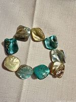 Full bracelet showing all shell beads