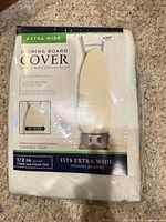 Front of unopened package showing product details and dimensions