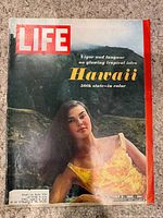 Front cover full view showing Hawaii feature and Life masthead