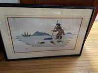 Full view of framed print showing entire artwork and frame