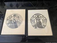 Both framed Zimmerman prints side by side