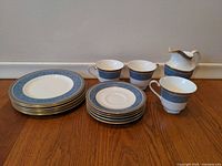 Entire 15-piece china set group view