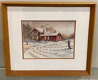 Front view of framed print showing entire artwork and frame