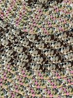 close-up view of braided pattern and colors