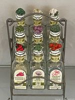 front angle showing full rack and jar tops