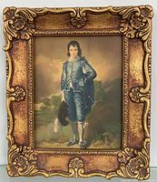 Full view of framed Blue Boy print