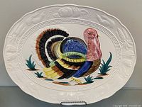 Front view showing full platter design