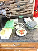 All items laid out on countertop