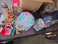 All items overview on table