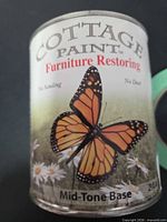 Front label showing Cottage Paint Furniture Restoring Mid-Tone Base can