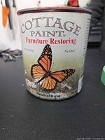 Front label of Cottage Paint can showing brand, product type, volume
