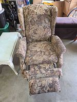 Front view with footrest extended