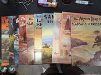 All nine overlapping Walter T. Foster booklets