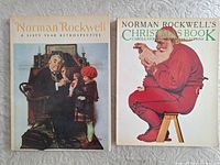 Front covers of both Norman Rockwell books