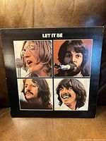 Front cover of Let It Be LP showing four portrait panels