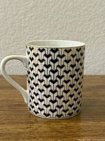 Front view of Tiffany & Co. Manhattan Blue mug