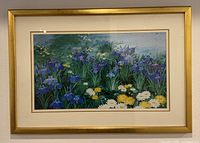 Front view of framed print showing artwork, matting and frame