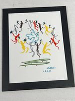 Frontal view of acrylic plaque showing full artwork and mounting