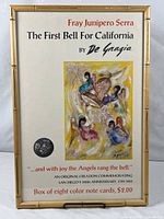 Full view of framed De Grazia poster