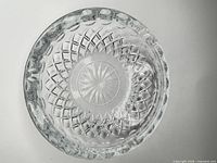 Top view showing full round form and diamond lattice pattern