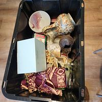 Overall view of tote and contents
