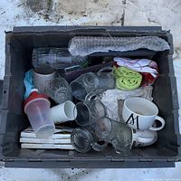 Overview of tote with all items