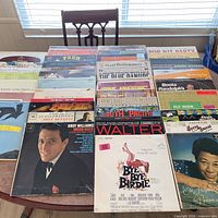 Overall collection laid out on table