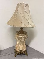 Full view with shade, showing lamp assembled