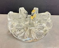 Angled view showing radial glass supports and clarity