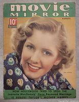 Front cover showing Jean Arthur, price 10¢, magazine title and date