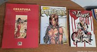 Front covers of Creatura, Witchblade, Vamps