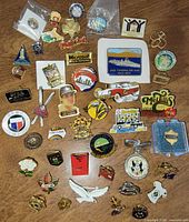 Wide view of entire assortment spread on tabletop