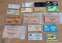 Overview of all 16 Stoudt Auto Sales Corvette show participant plaques