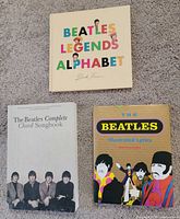 Front covers of all three Beatles books showing titles and formats