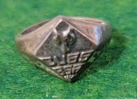 Front view showing CUBS BSA design and wolf head motif