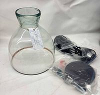 Glass shade, canopy, wiring, hardware