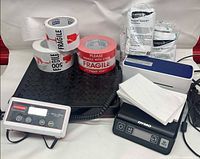 All items grouped on platform scale