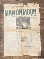 Full view of entire front page showing headline and condition