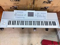 Top view of entire Korg M3 workstation showing all 61 keys and control surface