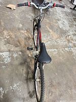 Full bike top-down view showing frame, wheels, saddle and overall condition