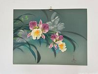 Full view of unframed lithograph showing composition