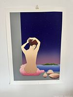 Full view of serigraph showing imagery and margins