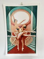 Full view of the unframed serigraph showing composition and margins