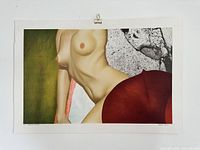 Front view of entire lithograph showing image and margins