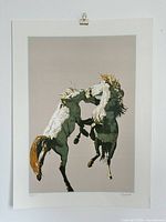 Full view of serigraph print showing design, margins and clip