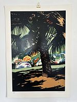 Full view of serigraph showing entire image with margins