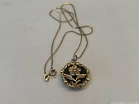 Full view of chain and pendant