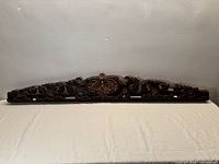 Full front view of entire carved panel